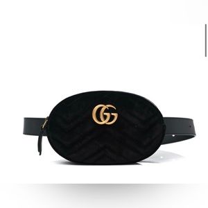 GUCCI Velvet Matelasse belt bag